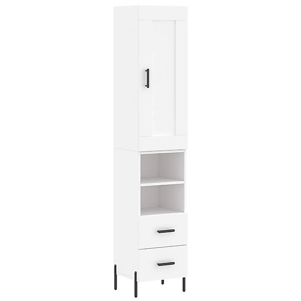 vidaXL Highboard Weiß 34,5x34x180 cm Holzwerkstoff 3200265 günstig online kaufen