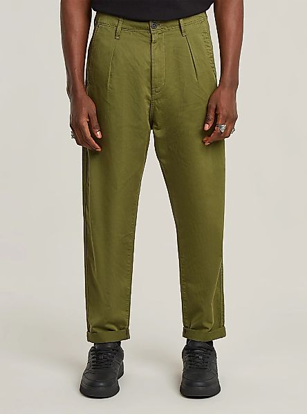 G-STAR Chinohose "Pleated Chino Relaxed Tapered" günstig online kaufen