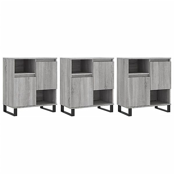 vidaXL Sideboard Sideboards 3 Stk. Grau günstig online kaufen