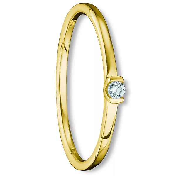 ONE ELEMENT Diamantring "0.04 ct Diamant Brillant Ring aus 585 Gelbgold", D günstig online kaufen