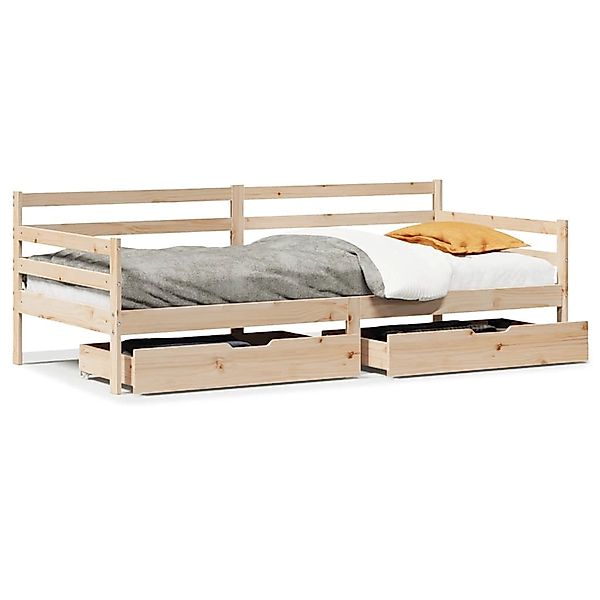 vidaXL Tagesbett mit Schubladen 90x190 cm Massivholz Kiefer 3302061 günstig online kaufen