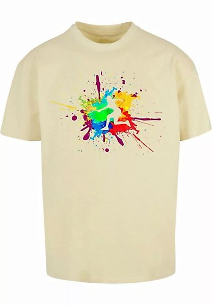 Merchcode T-Shirt Merchcode Herren Color Splash Player Heavy Oversized Tee günstig online kaufen