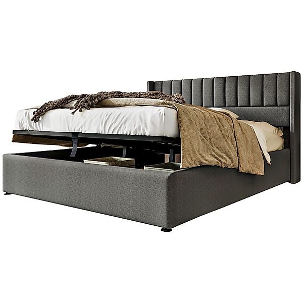 Yorbay Polsterbett Hydraulisches Polster-Doppelbett Stauraumbett mit günstig online kaufen
