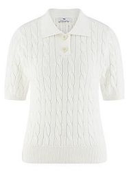 Polo-Pullover Peter Hahn weiss günstig online kaufen