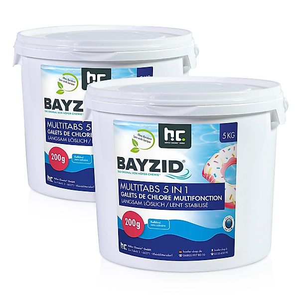 Bayzid Multitabs 200g 5in1 für Pools 2 x 5kg günstig online kaufen