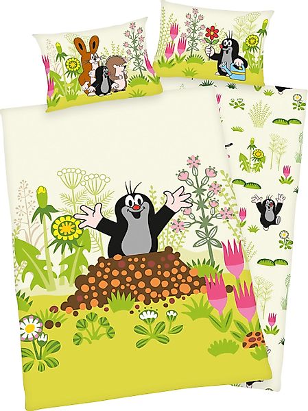 Babybettwäsche "Der kleine Maulwurf" mit tollem Motiv günstig online kaufen