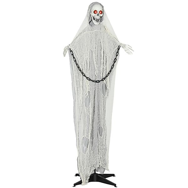 Outsunny 183cm Halloween Dekoration Halloween Sensenmann mit LED-Lichter, S günstig online kaufen