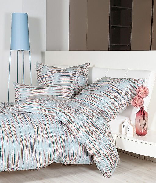 Janine Janine Edelflanell Bettwäsche Chinchilla S 78064 perlblau Größe:  15 günstig online kaufen