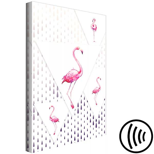 Bild auf Leinwand Flamingo Family (1 Part) Vertical XXL günstig online kaufen