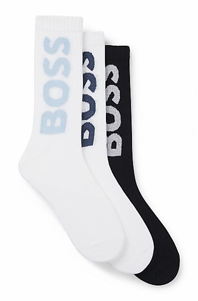 BOSS Socken "3P QS Rib Logo CC", mit Logo günstig online kaufen