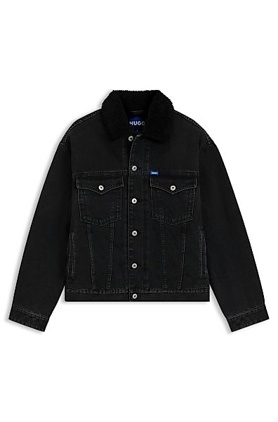 HUGO Blue Jeansjacke "Dex", warm gefüttert, regular fit, stone washed günstig online kaufen