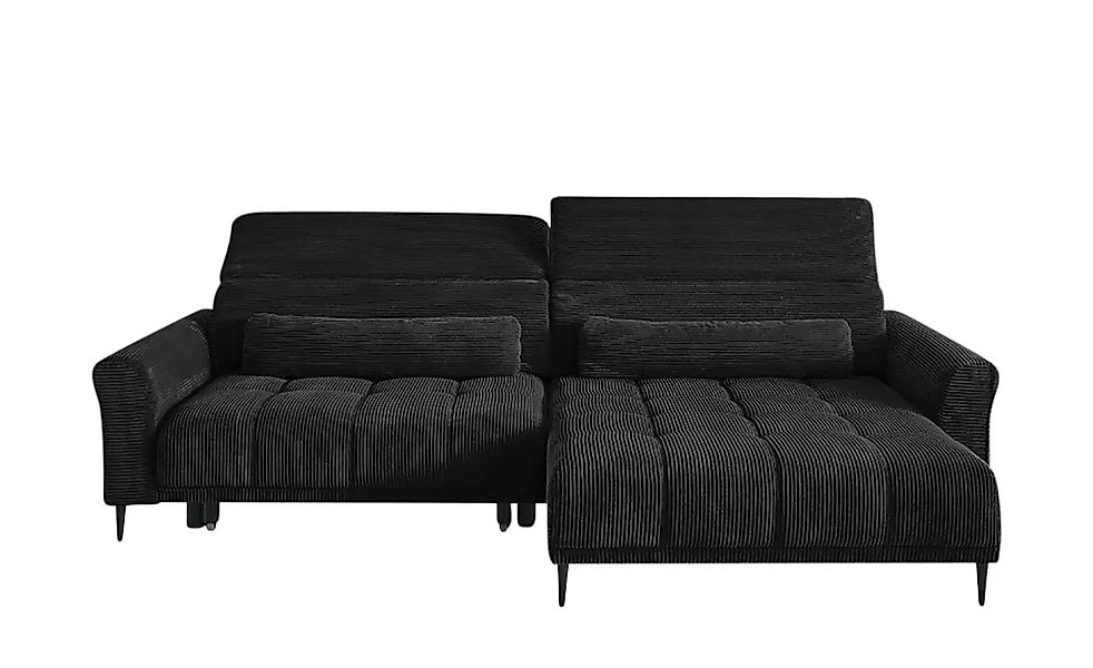 Ecksofa  Logan ¦ schwarz ¦ Maße (cm): B: 277 H: 80 T: 179.0 Polstermöbel > günstig online kaufen