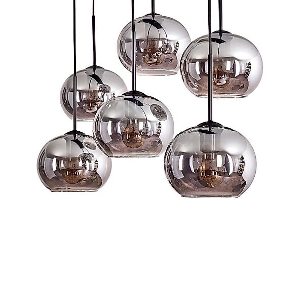hofstein Hängeleuchte Hängelampe aus Metall/Glas in günstig online kaufen