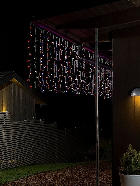 KONSTSMIDE LED-Lichtervorhang Weihnachtsdeko aussen, 200-flammig, LED Licht günstig online kaufen