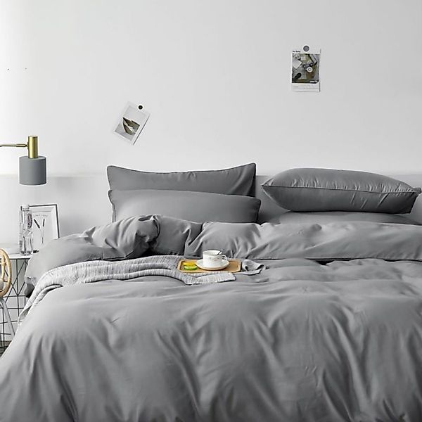 BYSURE Bettwäsche, 2 teilig, Uni Bettwäsche günstig online kaufen