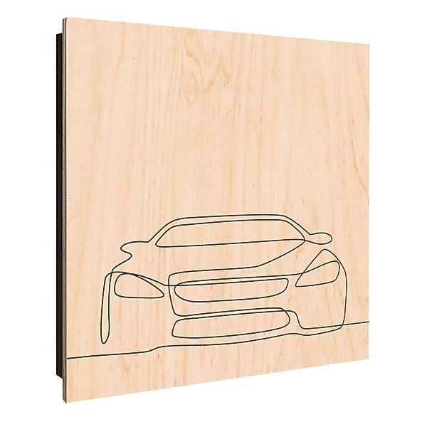 Banjado Großer Schlüsselkasten Holz 30x30cm Schwarz Scharnier Links 50 Hake günstig online kaufen