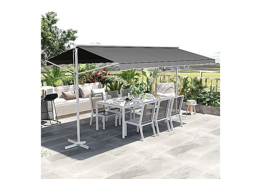 Outsunny Markise mit Faltarm (Gartenmarkise, 1-St., Standmarkise) für Garte günstig online kaufen