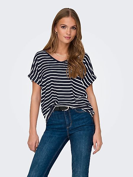 ONLY V-Shirt "ONLMOSTER V-NECK TOP JRS" günstig online kaufen