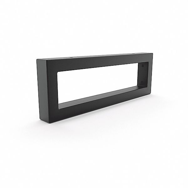 HEVVA Waschtischhalterung RHEIN 10 cm Hoch 30 cm Tief 1 Halter Schwarz günstig online kaufen