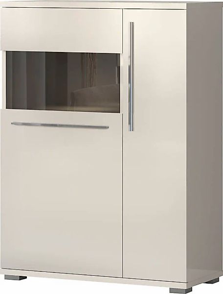 Places of Style Highboard "Piano Vitrine", UV lackiert, Soft-Close Funktion günstig online kaufen