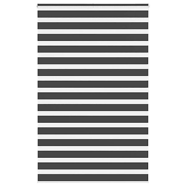 vidaXL Doppelrollo Schwarz 145x200 cm Stoffbreite 140,9 cm Polyester 401427 günstig online kaufen