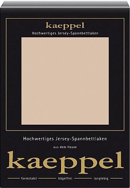 Kaeppel Spannbettlaken Single Jersey Mako Cotton, günstig online kaufen