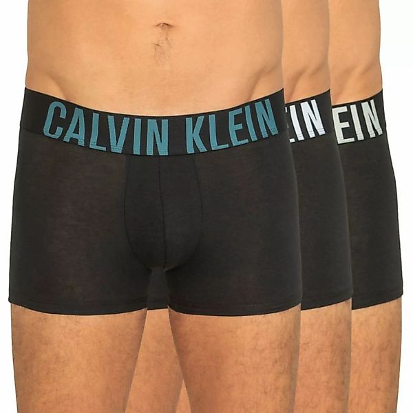 Calvin Klein 3-er Set Boxer Briefs Schwarz mit verschiedenfarbigem Webbund günstig online kaufen