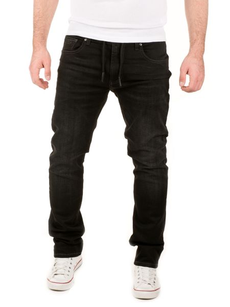 WOTEGA Slim-fit-Jeans Herren Jogginghose in Jeans-Look günstig online kaufen