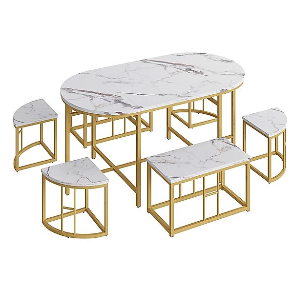 OKWISH Essgruppe, (1 Tisch, 4 Hocker günstig online kaufen