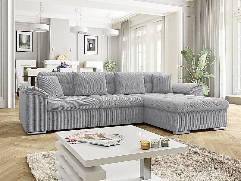 MIRJAN24 Ecksofa Diana Cord, mit Bettkasten günstig online kaufen