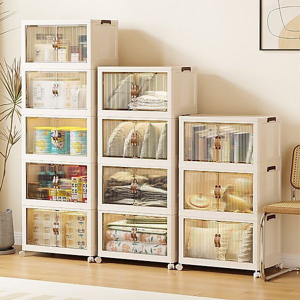 OSTWOLKE Aufbewahrungsbox Große Stapelbox Faltbare Organisation günstig online kaufen