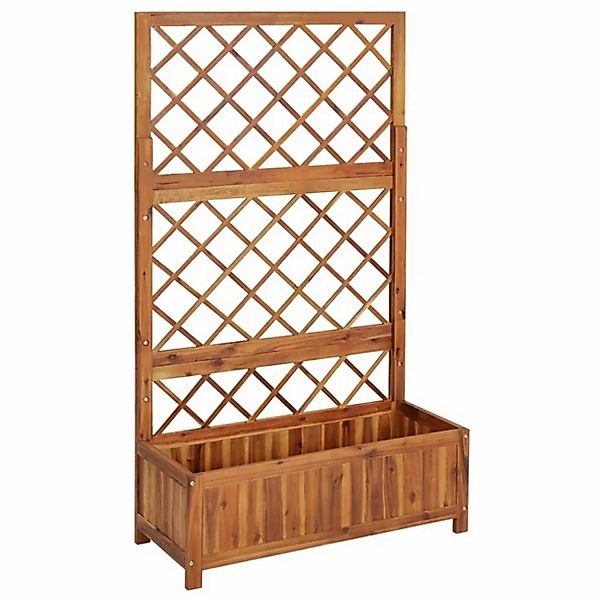 vidaXL Hochbeet mit Spalier 85x38x150 cm Massivholz Akazie 884152 günstig online kaufen