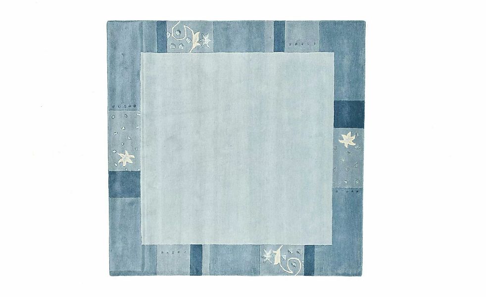 THEKO Wollteppich  Royal Ganges ¦ blau ¦ Wolle ¦ Maße (cm): B: 200 H: 1,3 T günstig online kaufen