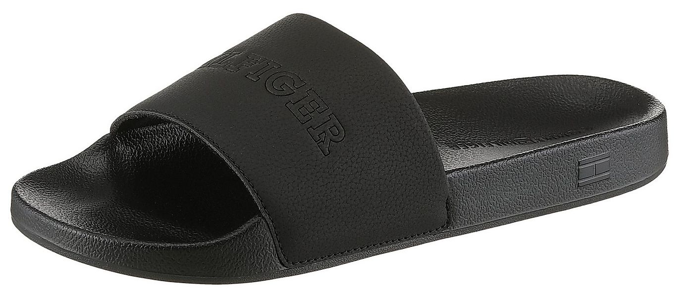 Tommy Hilfiger TUMBLE HILFIGER POOL SLIDE Pantolette, Poolslide, Schlupfsch günstig online kaufen