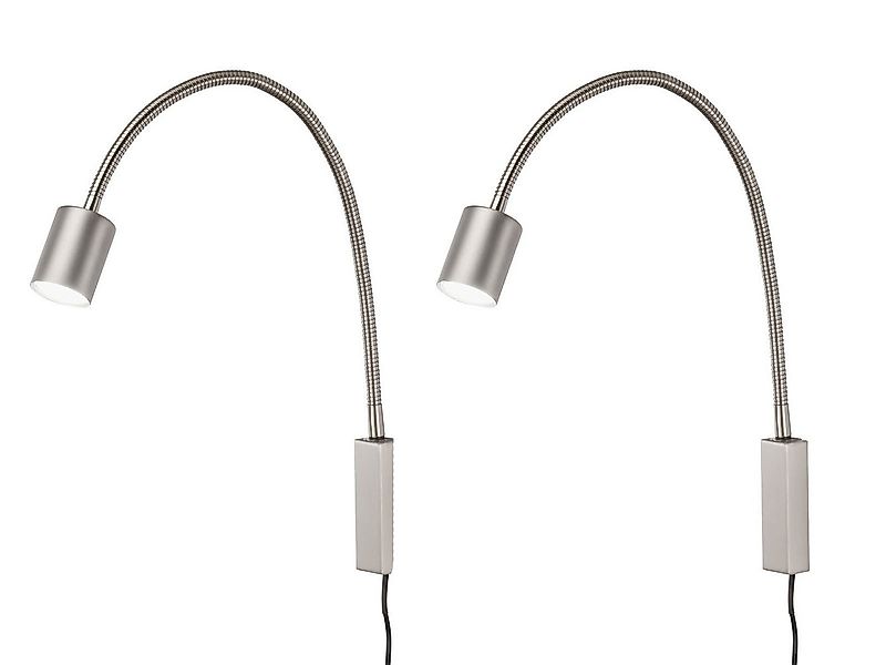 FISCHER & HONSEL LED Leselampe, LED wechselbar, Warmweiß, 2er SET 2in1 Wand günstig online kaufen