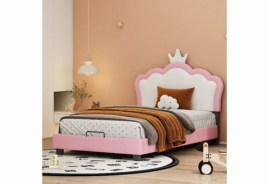 WISHDOR Kinderbett Kinderbett Polsterbett Bett mit Lattenrost ohne Matratze günstig online kaufen