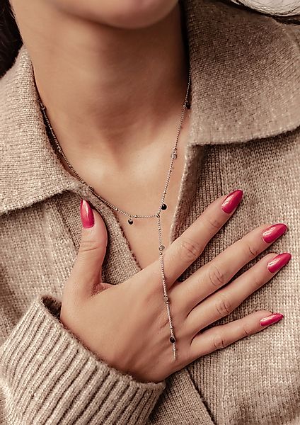 Hey Happiness Y-Kette mit Münz Anhänger, vergoldet, Schlichte Edelstahl Y-K günstig online kaufen