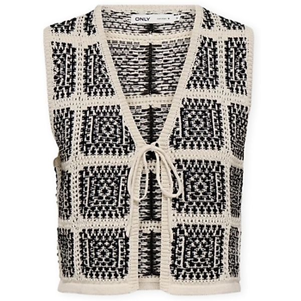 Only  Blusen Loa Vest - Birch/Black günstig online kaufen