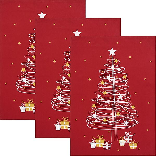 Erwin Müller Geschirrtuch Geschirrtuch "Baum" 3er-Pack, günstig online kaufen