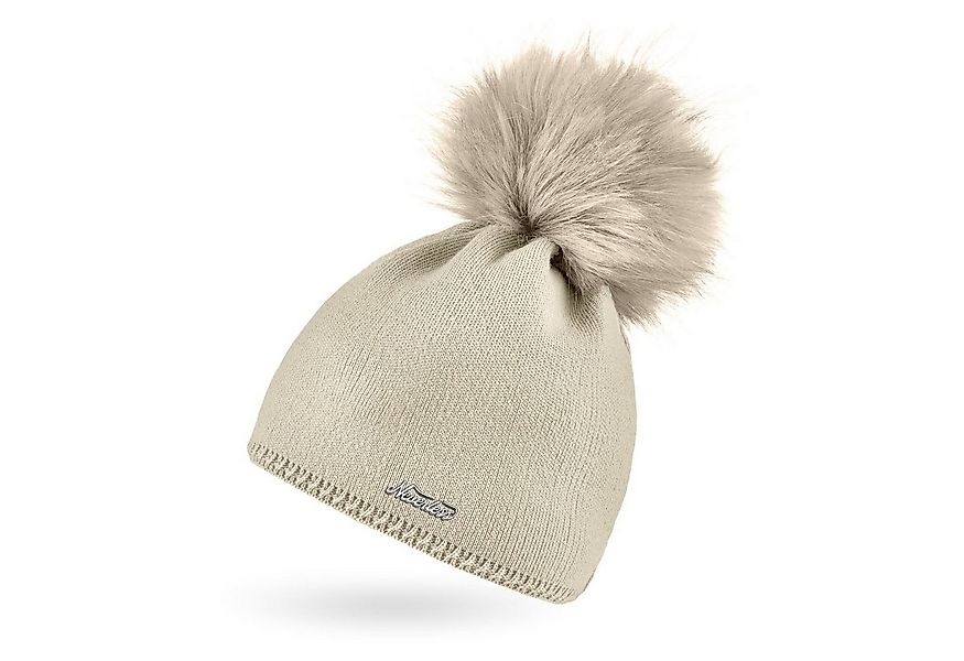 Neverless Bommelmütze Damen Strickmütze Strick-Beanie mit Bommel Winter-Müt günstig online kaufen