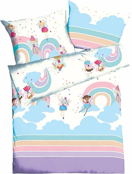 Kaeppel Kinderbettwäsche "Rainbow Fairies" 2 Stk. tlg. Mit Feen günstig online kaufen