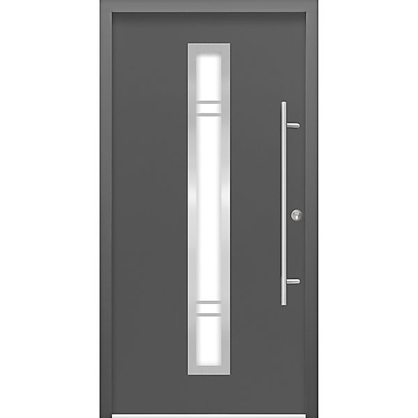 Haustür ThermoSpace Prime Palermo 100 cm x 210 cm Anthrazit Anschlag R günstig online kaufen