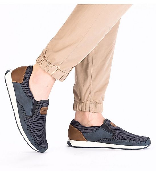 Rieker Slipper Slip-on Sneaker, Schlupfschuh mit Stretcheinsätze günstig online kaufen