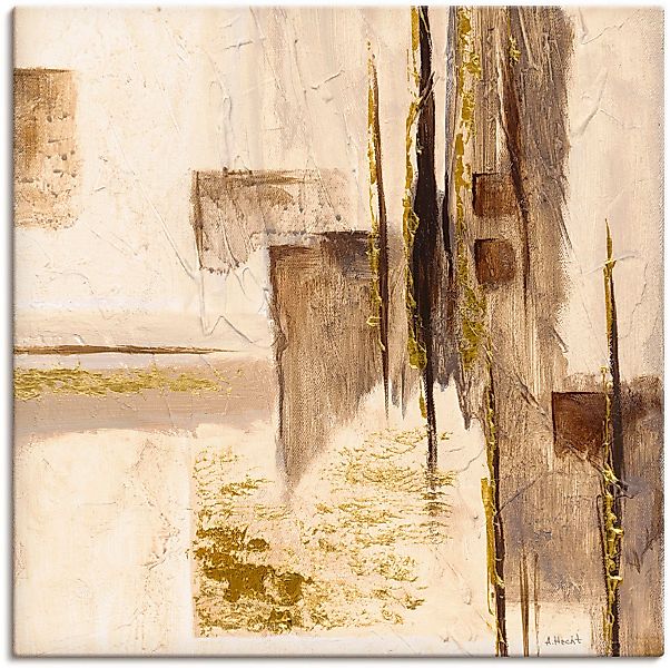Artland Wandbild "Goldene Silhouette I", Muster, (1 St.) günstig online kaufen