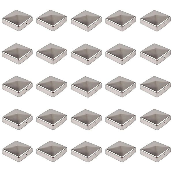 Holmwerk 25x Pfostenkappe Edelstahl 121mm Pyramide Abdeckkappe Für Pfosten günstig online kaufen