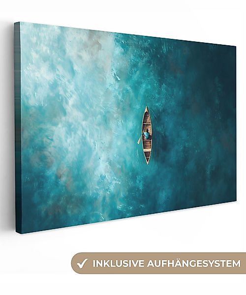 OneMillionCanvasses® Leinwandbild Boot - Wasser - günstig online kaufen