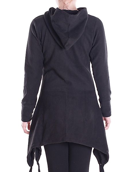 Vishes Kapuzenfleecejacke Damen Fleece Kapuzenjacke lang günstig online kaufen