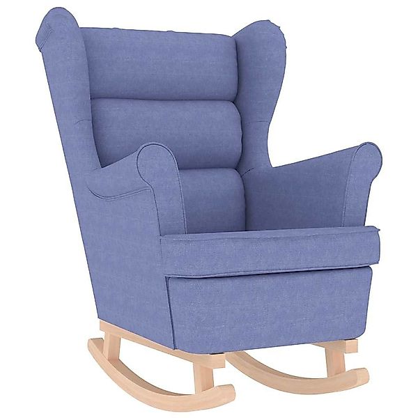 vidaXL Sessel Schaukelsessel Jeansblau 74x90x102 cm günstig online kaufen