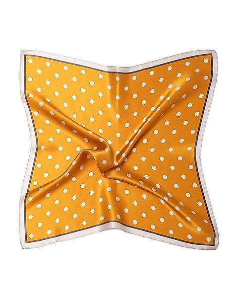 MayTree Seidentuch quadratisch Punkte klein 53x53 gold beige, (Stück), 100% günstig online kaufen