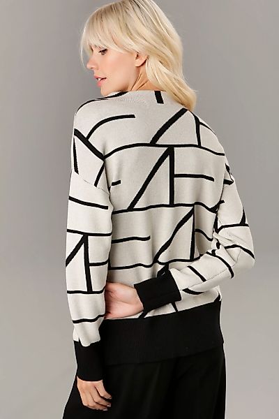 Aniston SELECTED Strickpullover, mit elegantem Jacquard-Muster günstig online kaufen